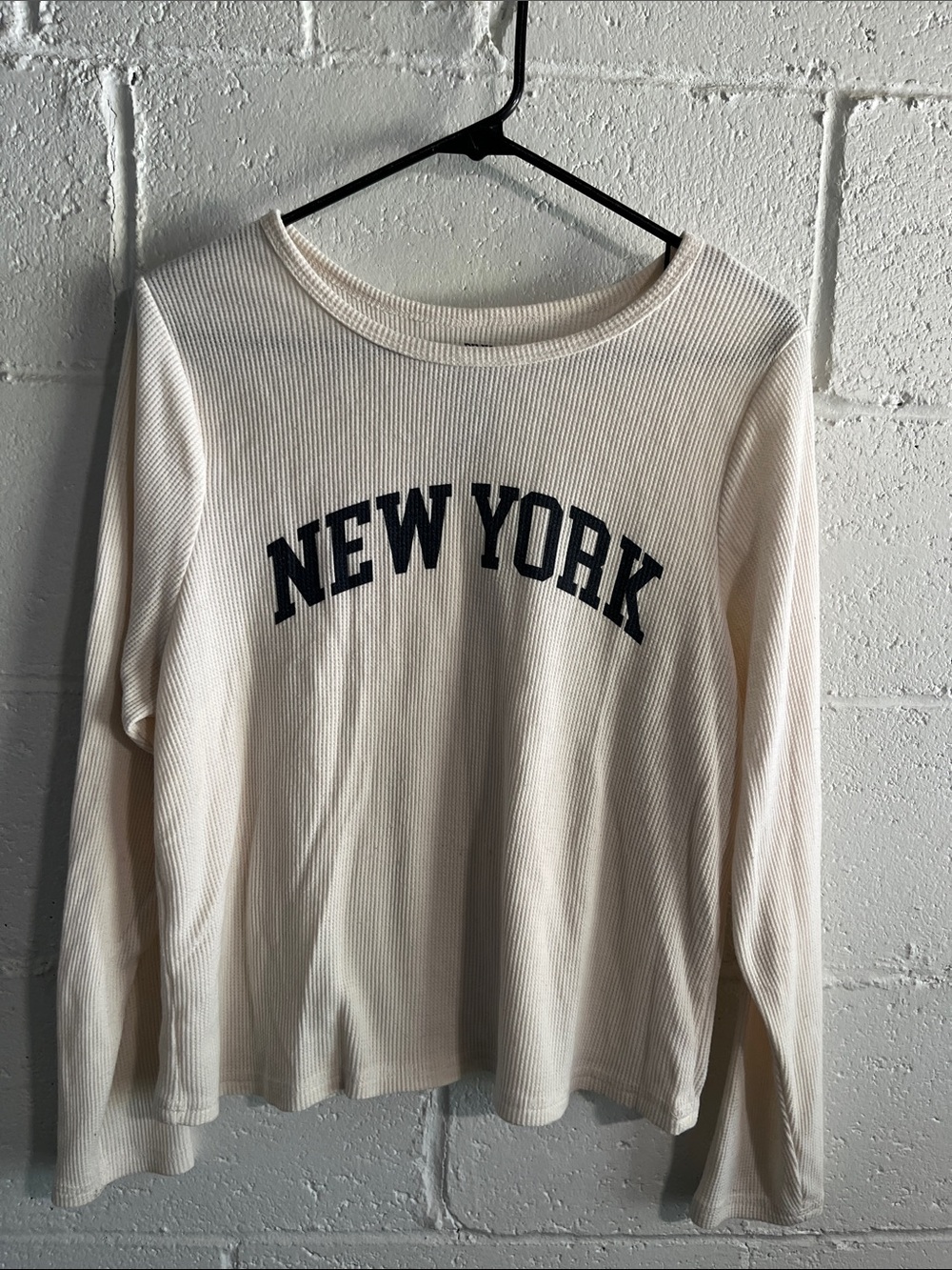 Pink Republic 'New York' Long Sleeve Thermal Top